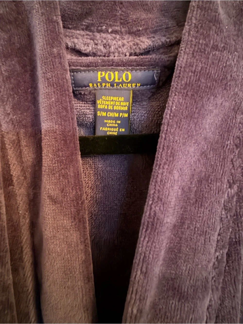 Polo Ralph Lauren Men's Sleepwear Soft Cotton Kimono Velour Robe